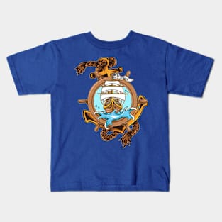 Sail To Atlantic - sailing ship Kids T-Shirt